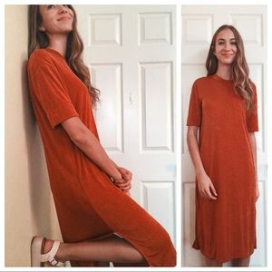 ASOS NEW RUST SWING DRESS